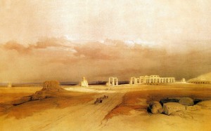 Ancient ruins near the desert
